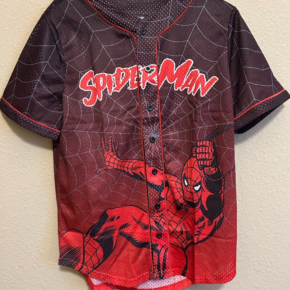 Official Marvel Spider-Man  Baseball Jersey